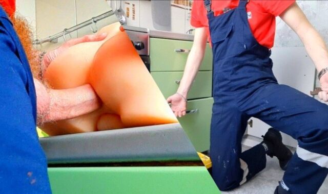 Fake Call Plumber Porks Imaginary Client Stiff