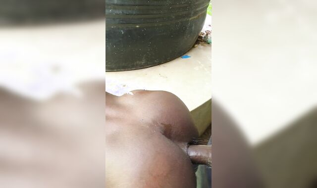 African Naked studs tearing up outside dudes to folks