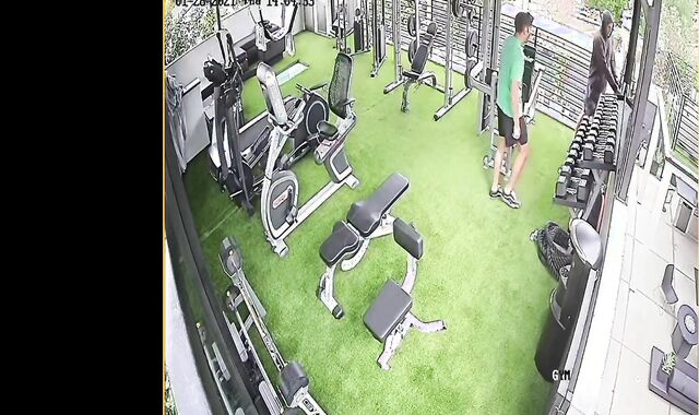 Phat C Porks Marty Mar In Gym- Part 1