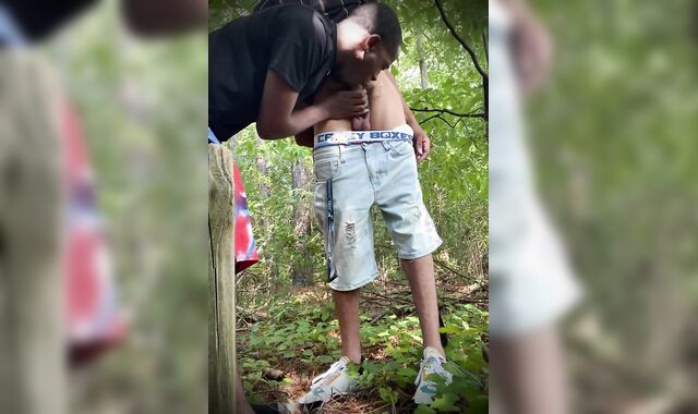 Deep in the woods wit a Dred head