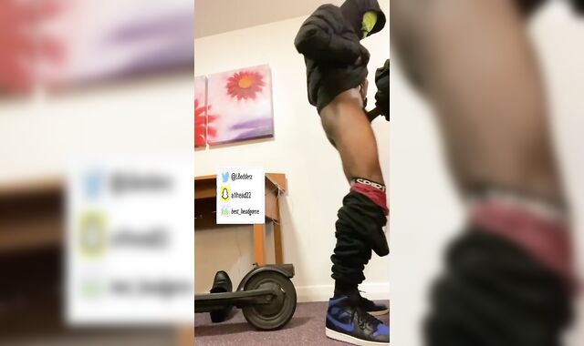 Roadman on Scooter gets head