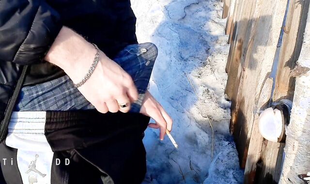 Boy fucks a fence in the village and presents a virtual homo