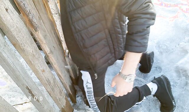 Boy fucks a fence in the village and presents a virtual homo