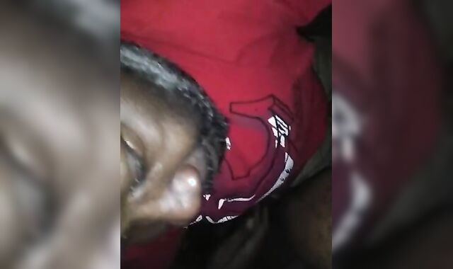 Suckn my stepcousins hubbies big butt man meat hefty ebony pecker