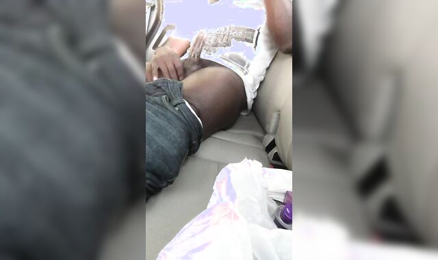 Quickie in the truck