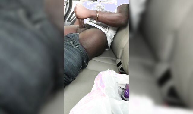 Quickie in the truck