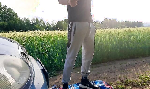 The man was sexually excited by a passer-by who helped him fix his violated car