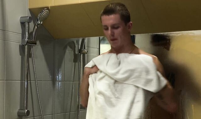 Queer-For-Pay fucking partner nails faggot acquaintance on business trip in neat-smoothly-shaven butt - 495