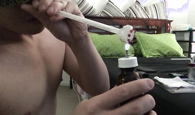 Chill with me.. trying my self made bubbler.