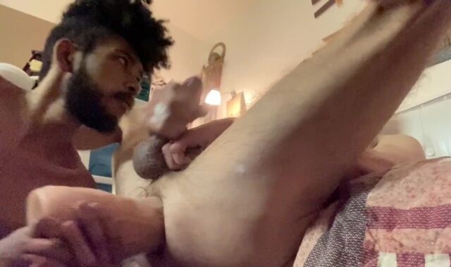 Poking my mate with a enormous faux fuck-stick