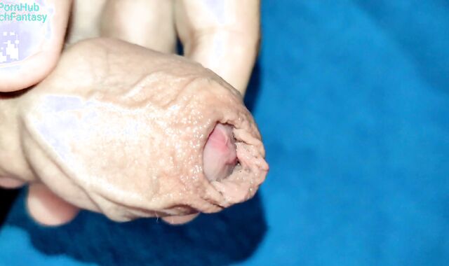 More pre cum! Uncut shaft