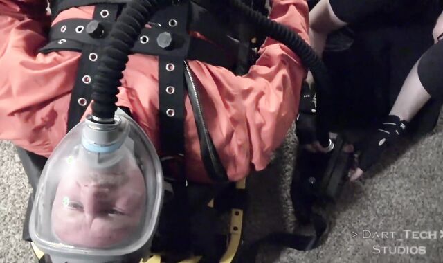 Male Marionette Straps In And Gets Vibrated By Dom