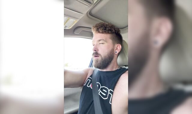 Ordering Starbucks with Thick Arse Ass-Plug Up My Donk