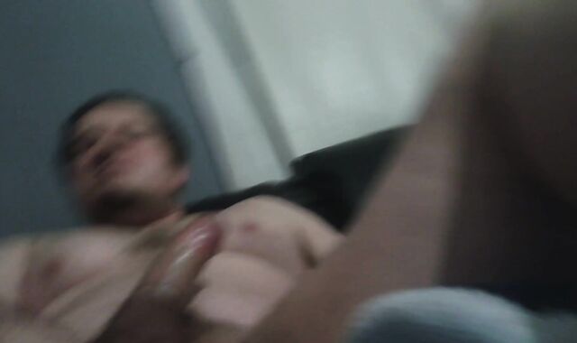 spunking in love glove ejaculation