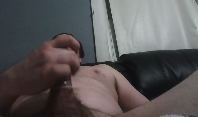 spunking in love glove ejaculation