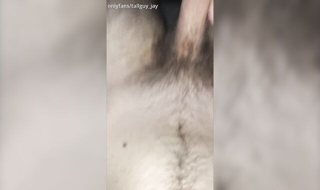 wooly teenager tugging his uncut beef whistle (CASH-SHOT)