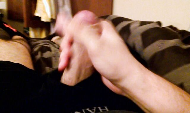 Young Dude With Unbelievable Uncut Man Meat Drains Off In His Briefs And Ends Off Rock Rock-Hard