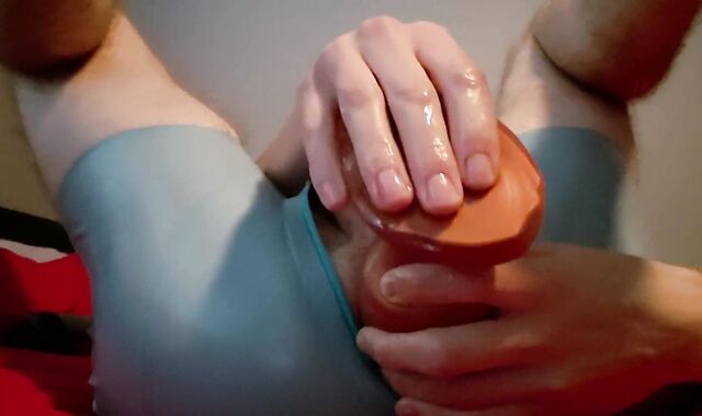 Latex Guy Takes MEATY Fucktoys in the Arse