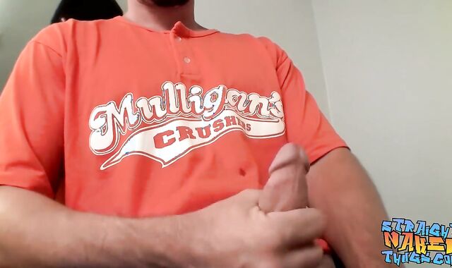 Faggot-For-Pay fur covered fellow grasps his yam-sized unshaved lollipop and wanks it