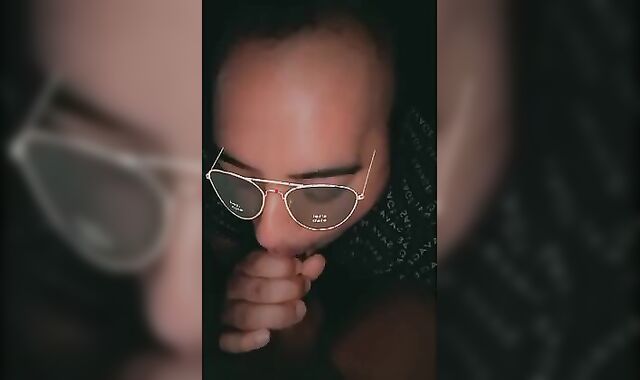 Deep-Throating a immense meaty black nail-stick