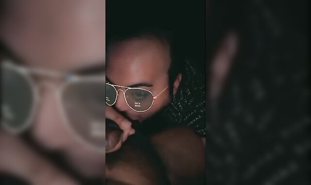 Deep-Throating a immense meaty black nail-stick