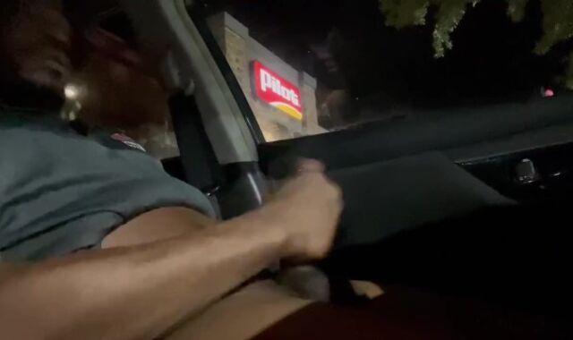 NakedTy Pizza Fellow ENORMOUS DARK-HUED BEEF WHISTLE gas station Getting Off!!!