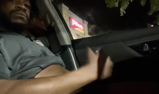 NakedTy Pizza Fellow ENORMOUS DARK-HUED BEEF WHISTLE gas station Getting Off!!!