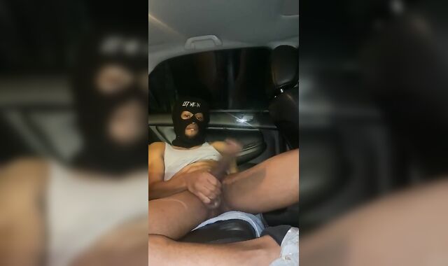 Jerking my pound-stick in the van