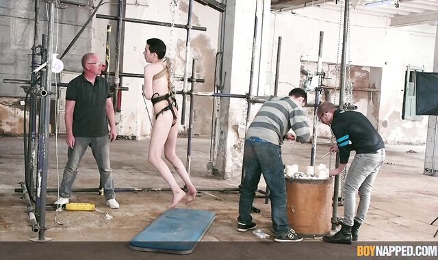 Held lad Taylor Mason sleekly-hairless by dad Sebastian Kane