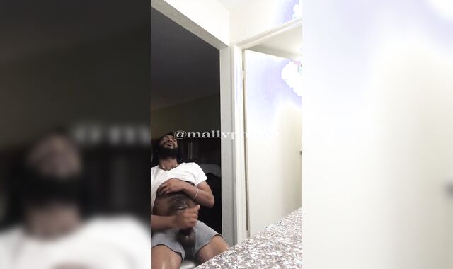 Draining my PHAT EBONY ROD while the acquaintance goes to ice machine (Jizm-Shot)