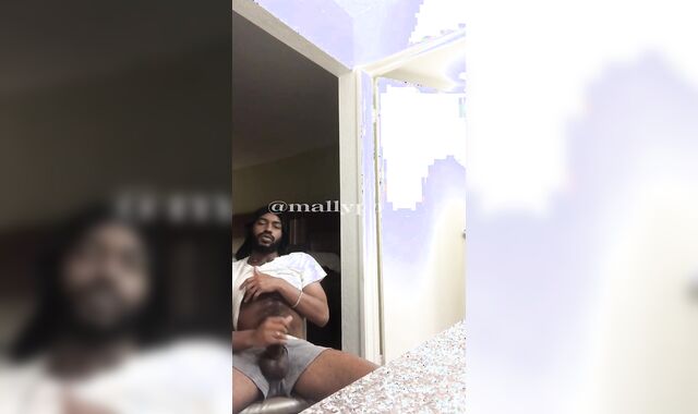 Draining my PHAT EBONY ROD while the acquaintance goes to ice machine (Jizm-Shot)