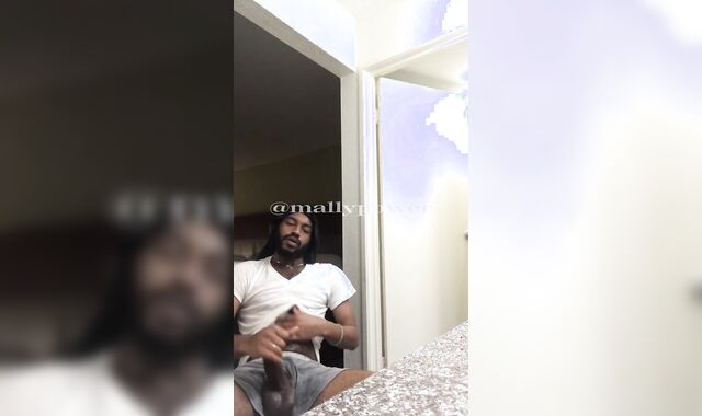 Draining my PHAT EBONY ROD while the acquaintance goes to ice machine (Jizm-Shot)