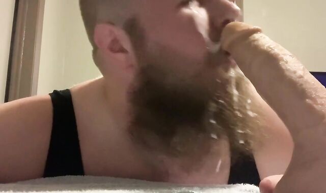 Husband feminized and facial cumshot money-shot!