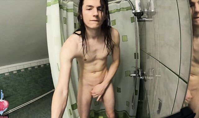 Fap off guidelines from long hair youngster with subtitles