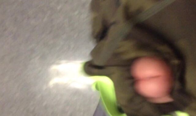 Jacking with underwear in the locker room