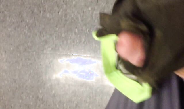 Jacking with underwear in the locker room