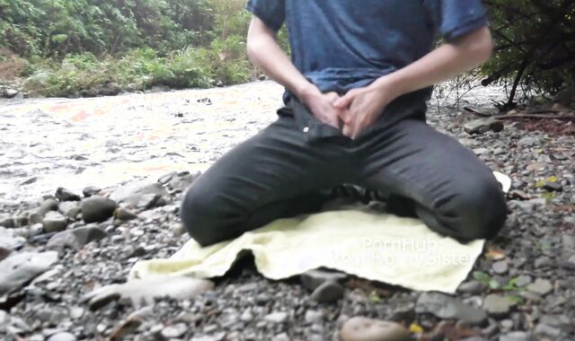 SCARCELY BARELY LEGAL TEENAGE MILKING & CUMMING AT THE RIVER PART 2