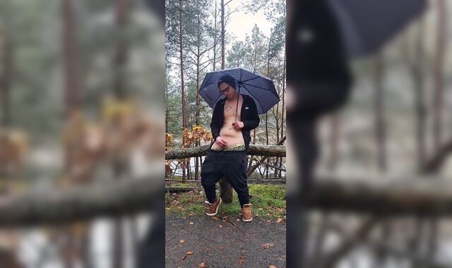 I got mine in the woods when it rained