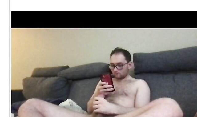 Chaterbate Demonstrate Wool Adorned jizz-pump pours out while masterbating