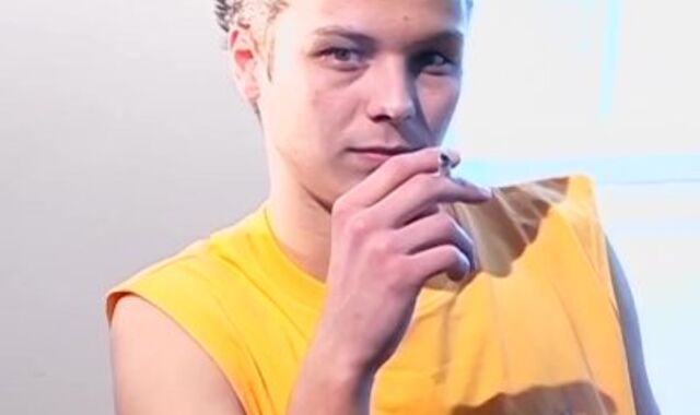 Bad fellow Stone smokes his dearest cigars while masturbating