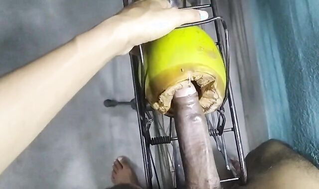 Moaning and nailing???????????? coconut fuckhole boarding on a bicycle