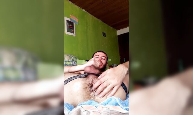 Playful fingers inside my furry bum