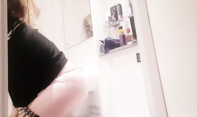 Point Of Glance: Spying on Cute Young Femboy Pulverizing Hairy Man