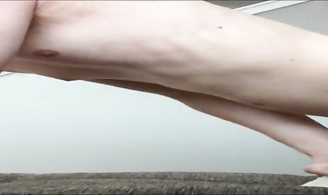 Unclothing, Fuckin' My Fleshlight, then Cumming on My Own Face