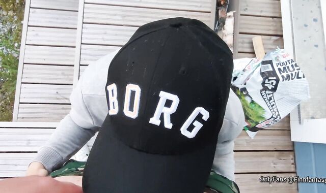 Supah-Super-Steamy Backyard Blowage Jizm in Mouth