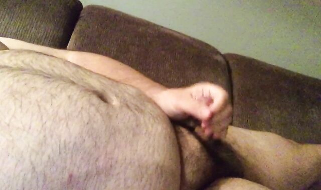 Front couch jack to some gay-for-pay pornography