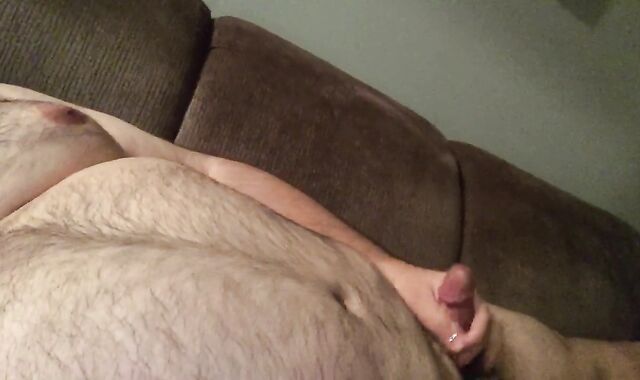 Front couch jack to some gay-for-pay pornography