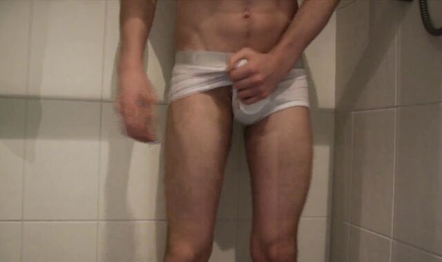 Desperately Wetting White Underwear