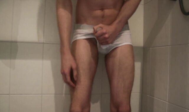 Desperately Wetting White Underwear