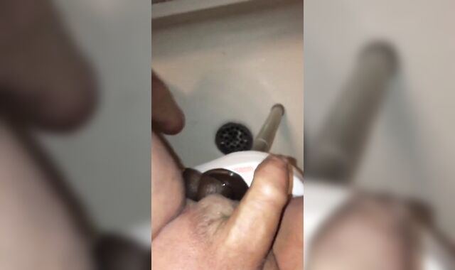 Making the most out of my ensuite Neo-Angle Douche, new shower tabouret, & a couple of MEATY DARK-HUED FUCK-STICK Bang Stuffs.